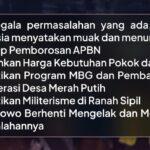 Daftar lima tuntutan publik Indonesia: hentikan pemborosan APBN; turunkan harga kebutuhan pokok dan BBM; hentikan Program MBG dan Pembangunan Koperasi Desa Merah Putih; hentikan militerisme di ranah sipil; Prabowo berhenti mengelak dan mengakui kesalahannya.