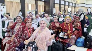 Jamaah haji asal Sulawesi Selatan (Sumber : Dokumentasi Humas Kanwil Kemenag Sulsel)