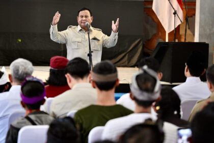 Presiden Prabowo tinjau Sekolah Rakyat 17 Tabanan Bali. Foto : BPMI Setpres